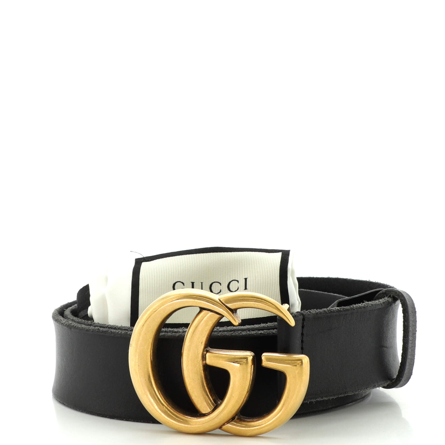 GG Marmont Belt Leather Wide 80