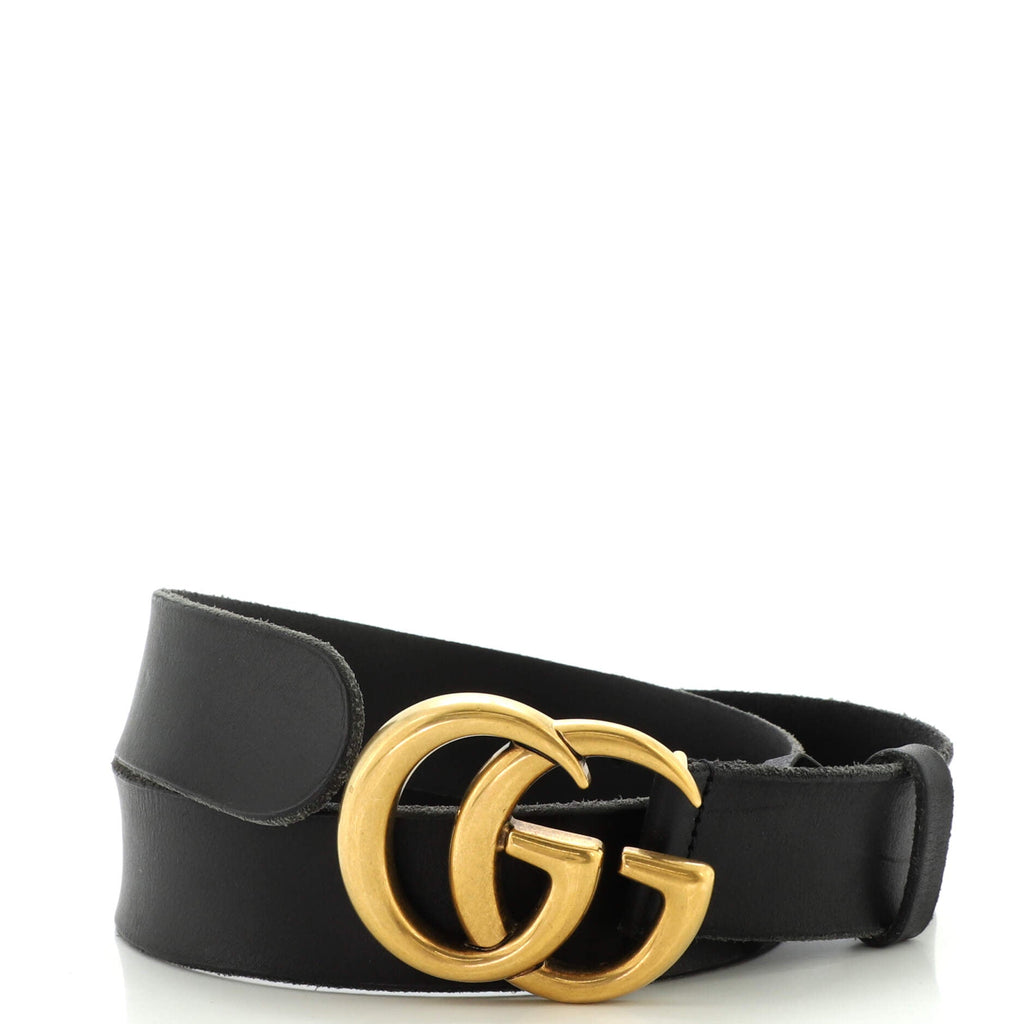GG Marmont Belt Leather Wide 80