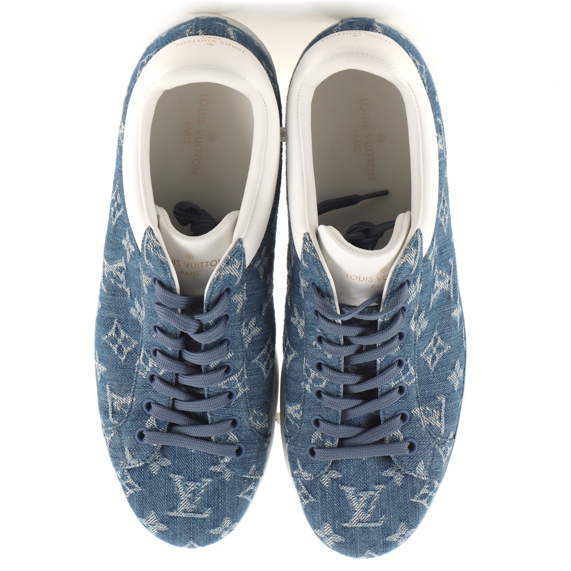 Men's Luxembourg Sneakers Monogram Denim