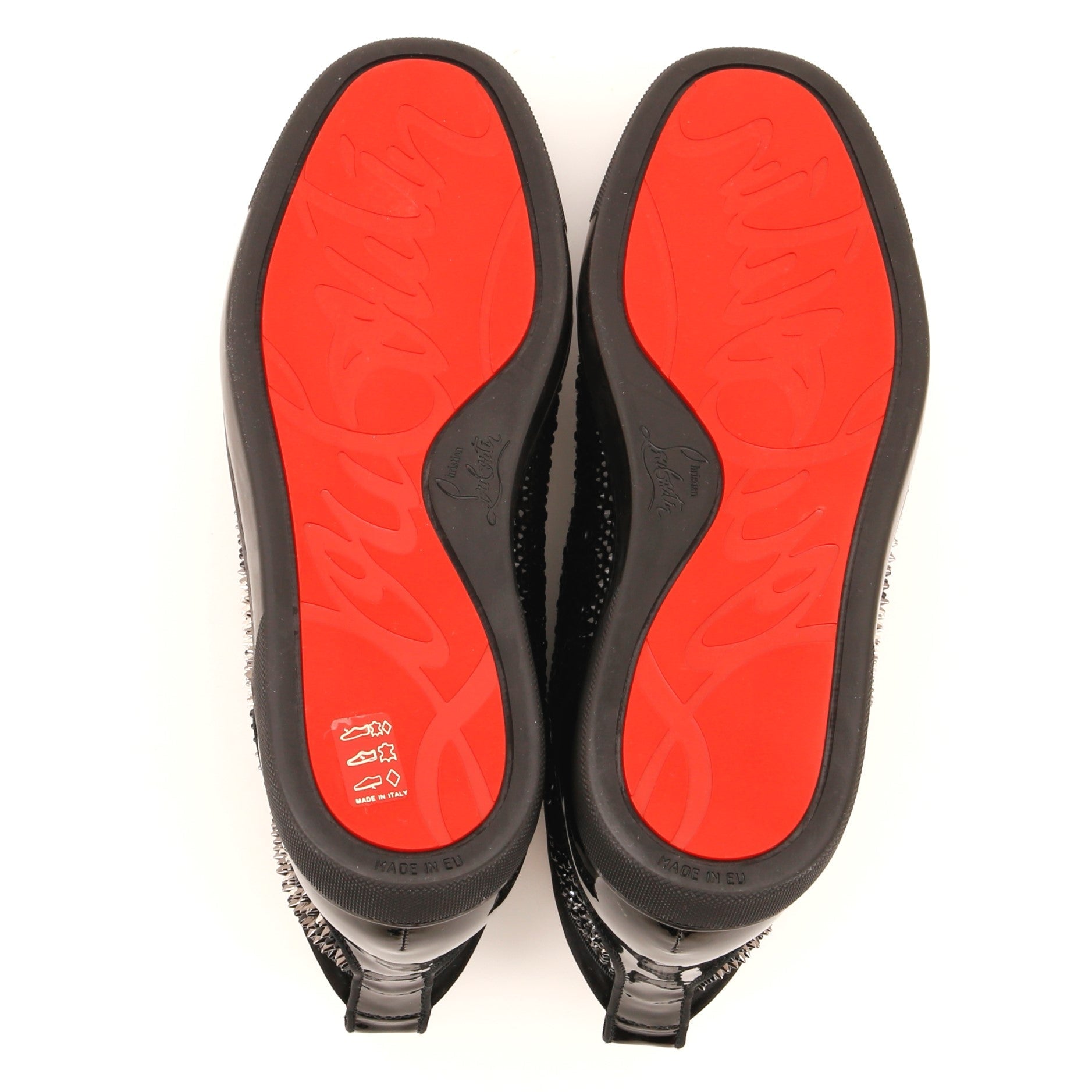 Men's Louis Spikes Flat High-Top Sneakers Studded Leather