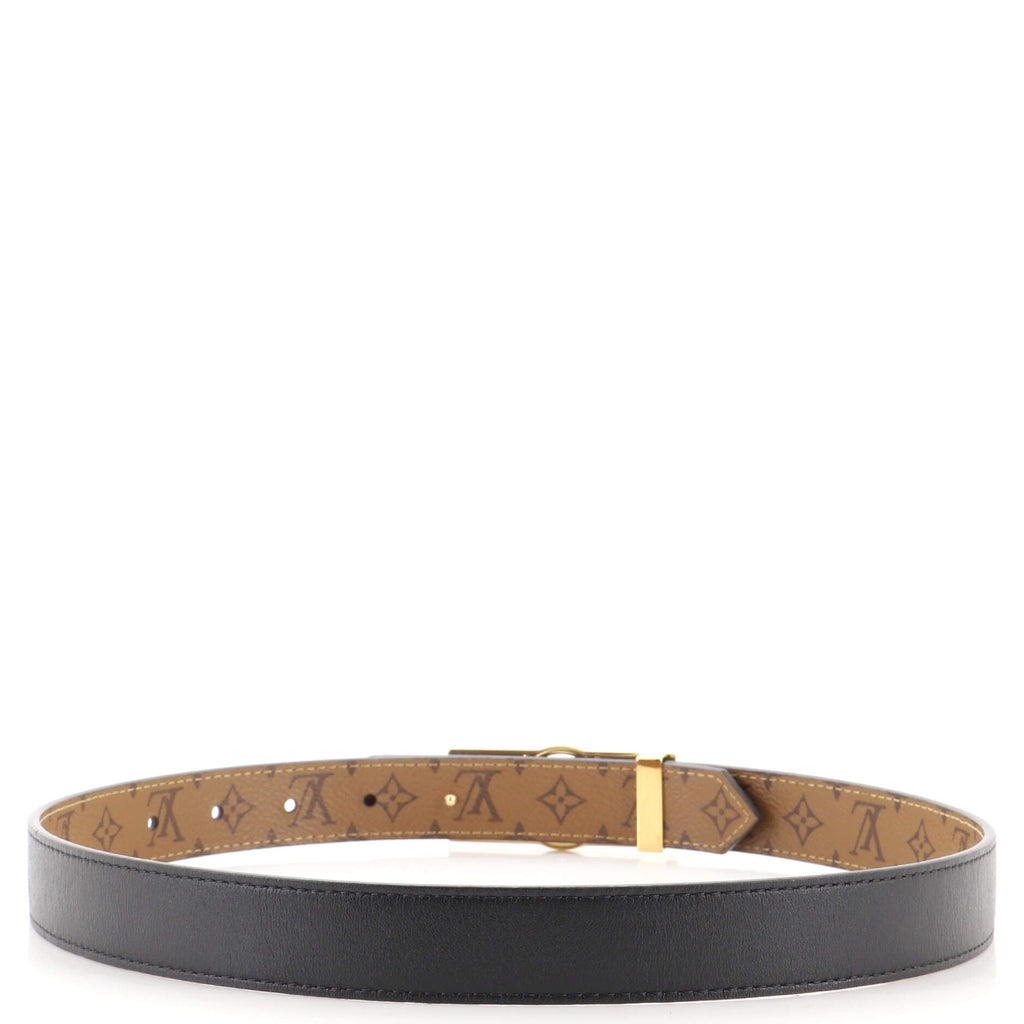 Dauphine Reversible Belt Monogram Canvas and Leather Thin 70