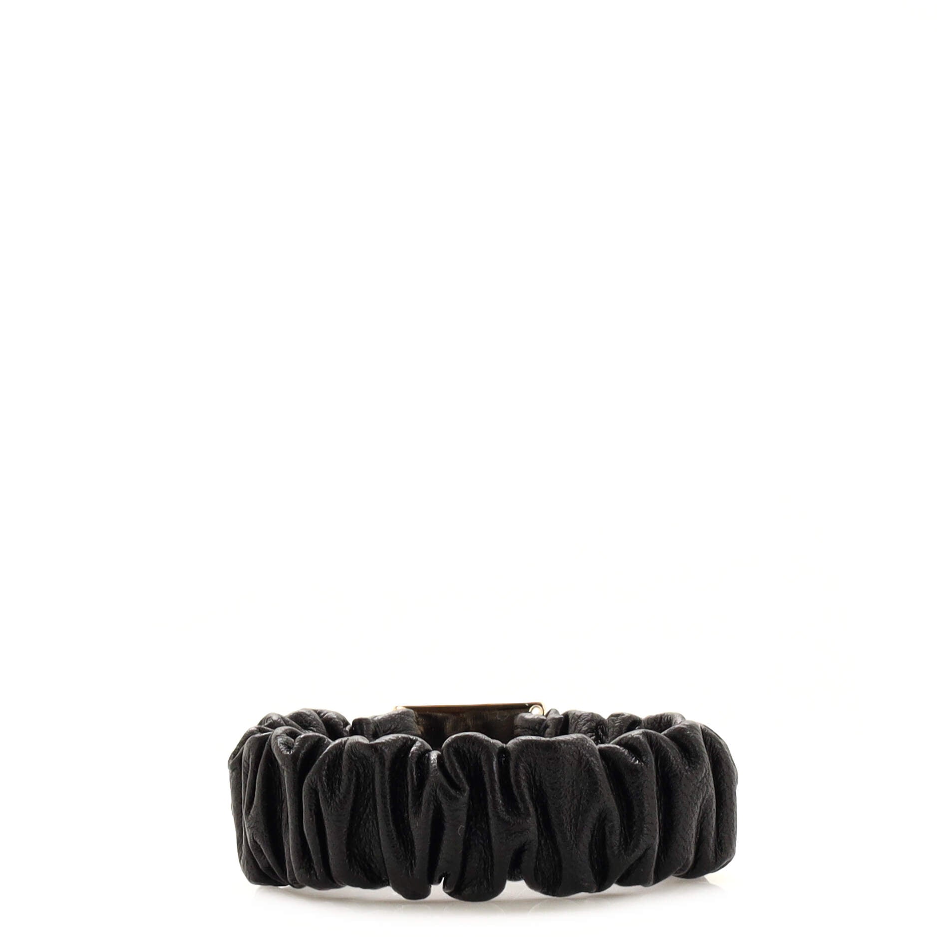 CC Scrunchie Metal and Leather