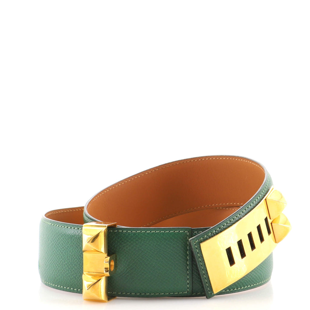 Collier de Chien Buckle Reversible Belt Leather Wide 70