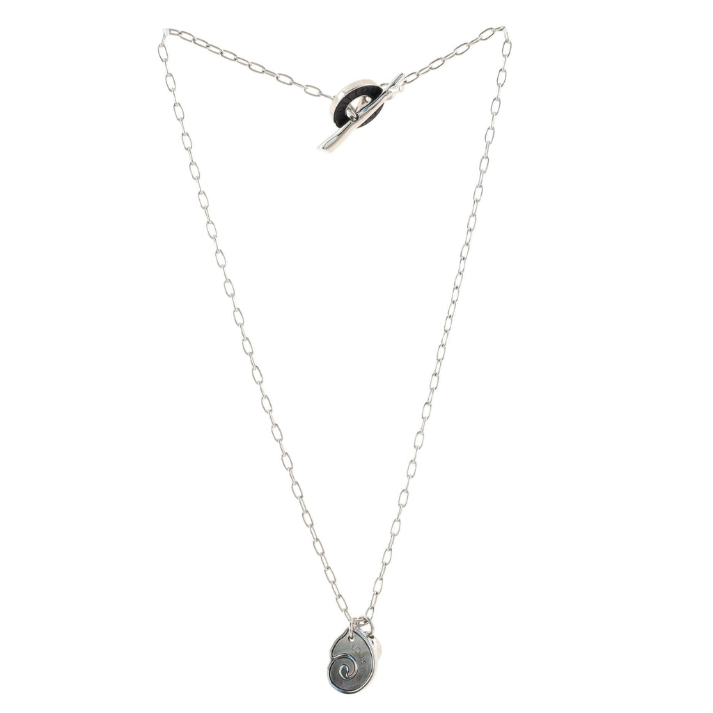 Sand Charms Pendant Necklace Shell and Metal