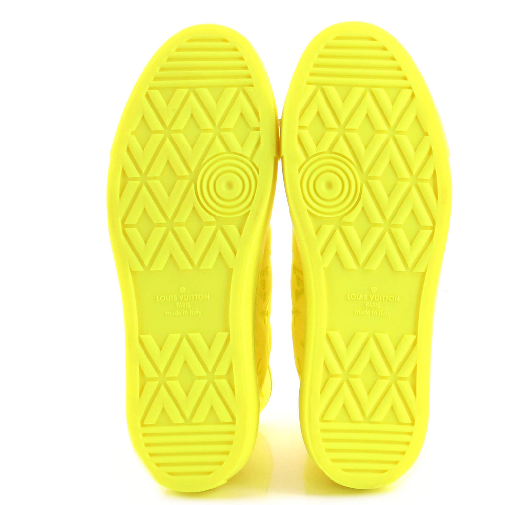 Men's Tattoo High-Top Sneakers Monogram See Through Mesh