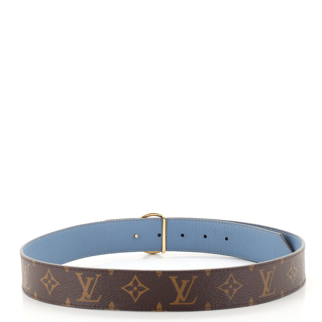 LV Circle Reversible Belt Monogram Canvas and Epi Leather Medium 85