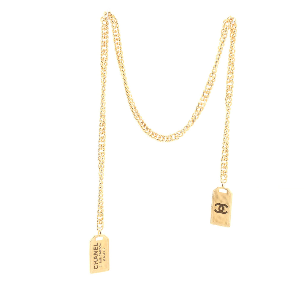 31 Rue Cambon Plate Necklace Metal