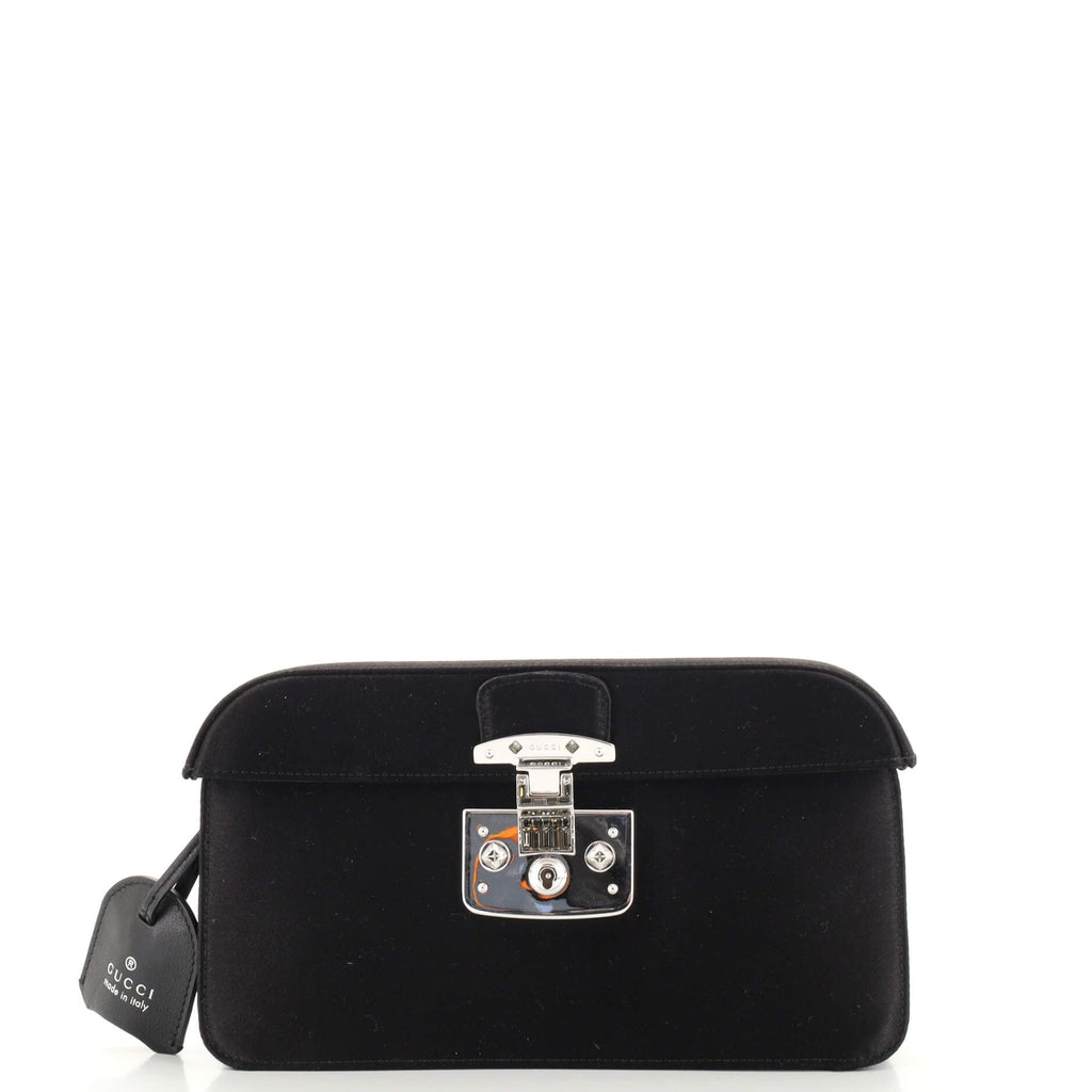 Lady Lock Clutch Satin