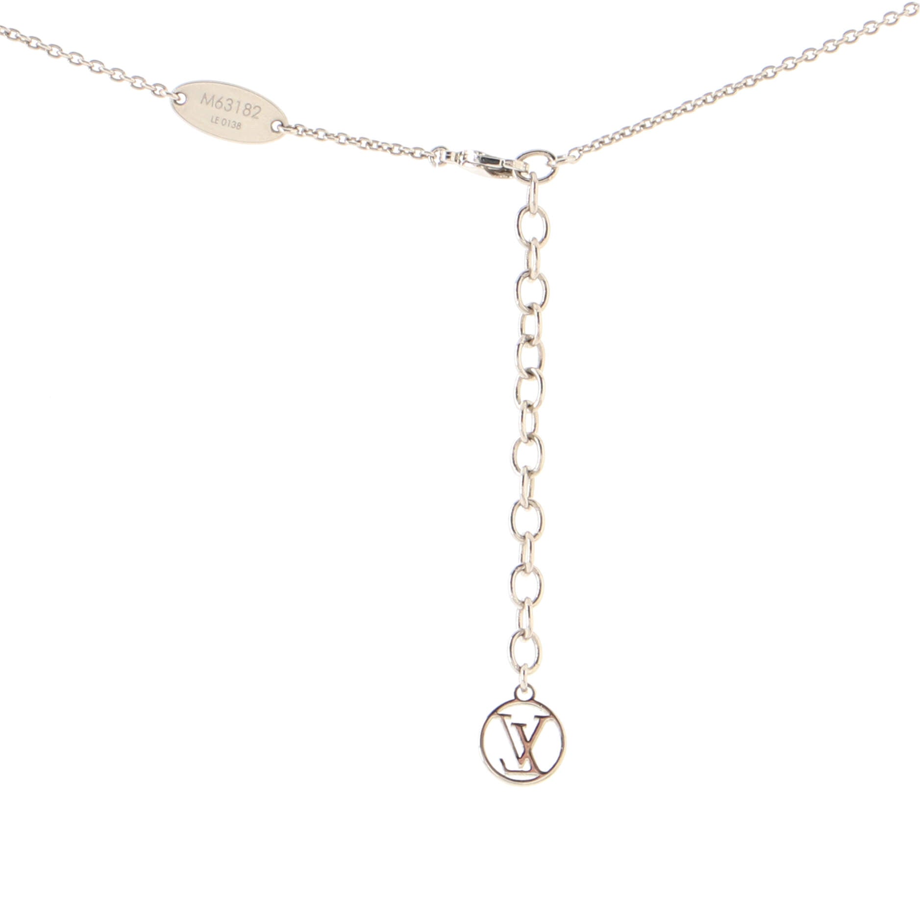 Essential V Necklace Studded Metal and Lacquer