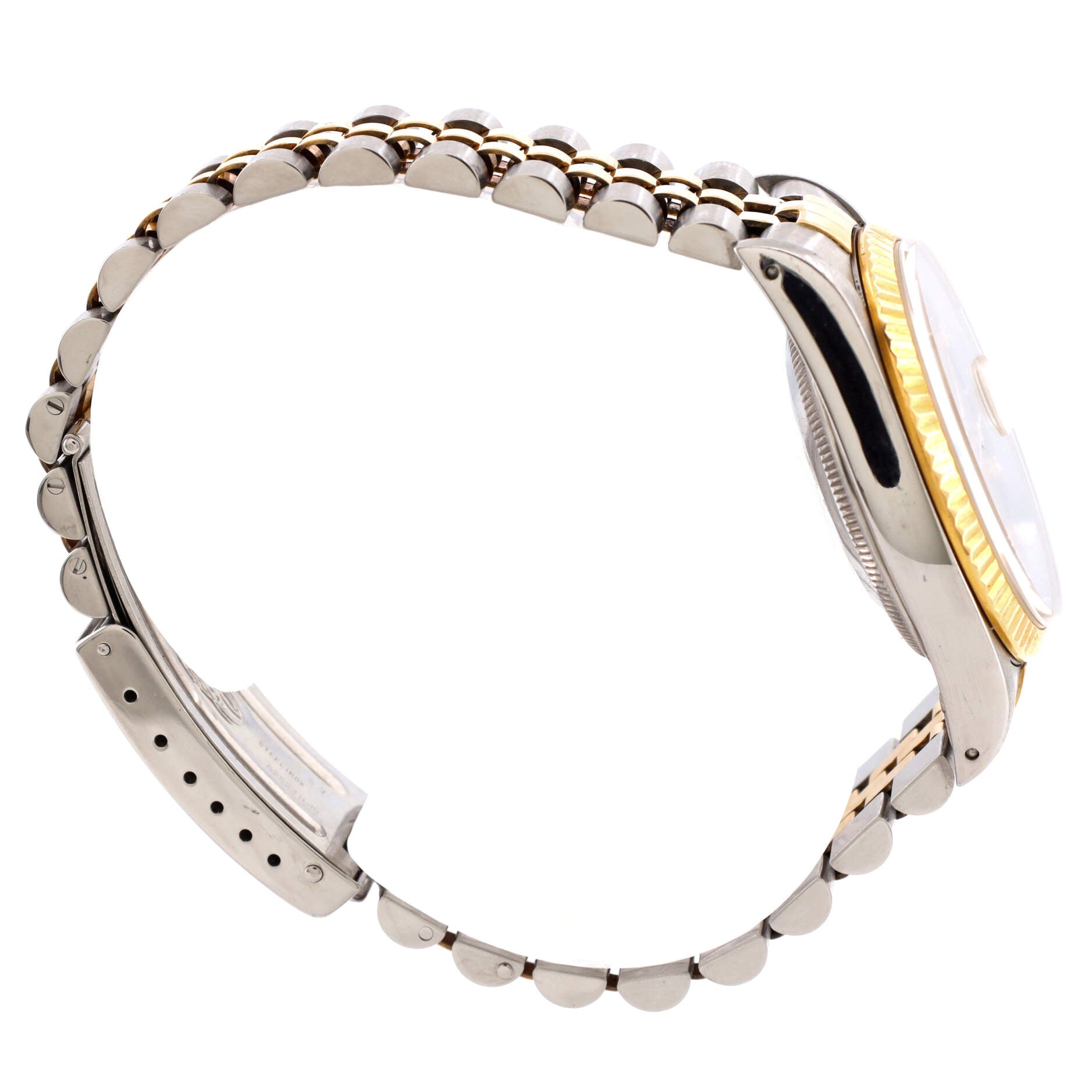 Oyster Perpetual Datejust Automatic Watch Stainless Steel and Yellow Gold with Diamond Markers 36