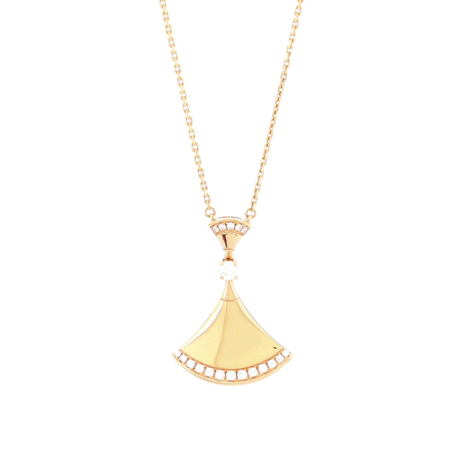 Diva's Dream Pendant Necklace 18K Rose Gold with Diamond