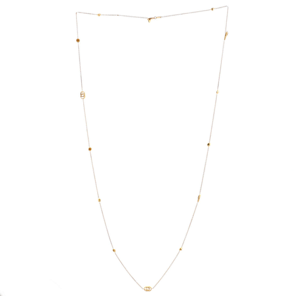 GG Running Double Station Pendant Necklace 18K Yellow Gold