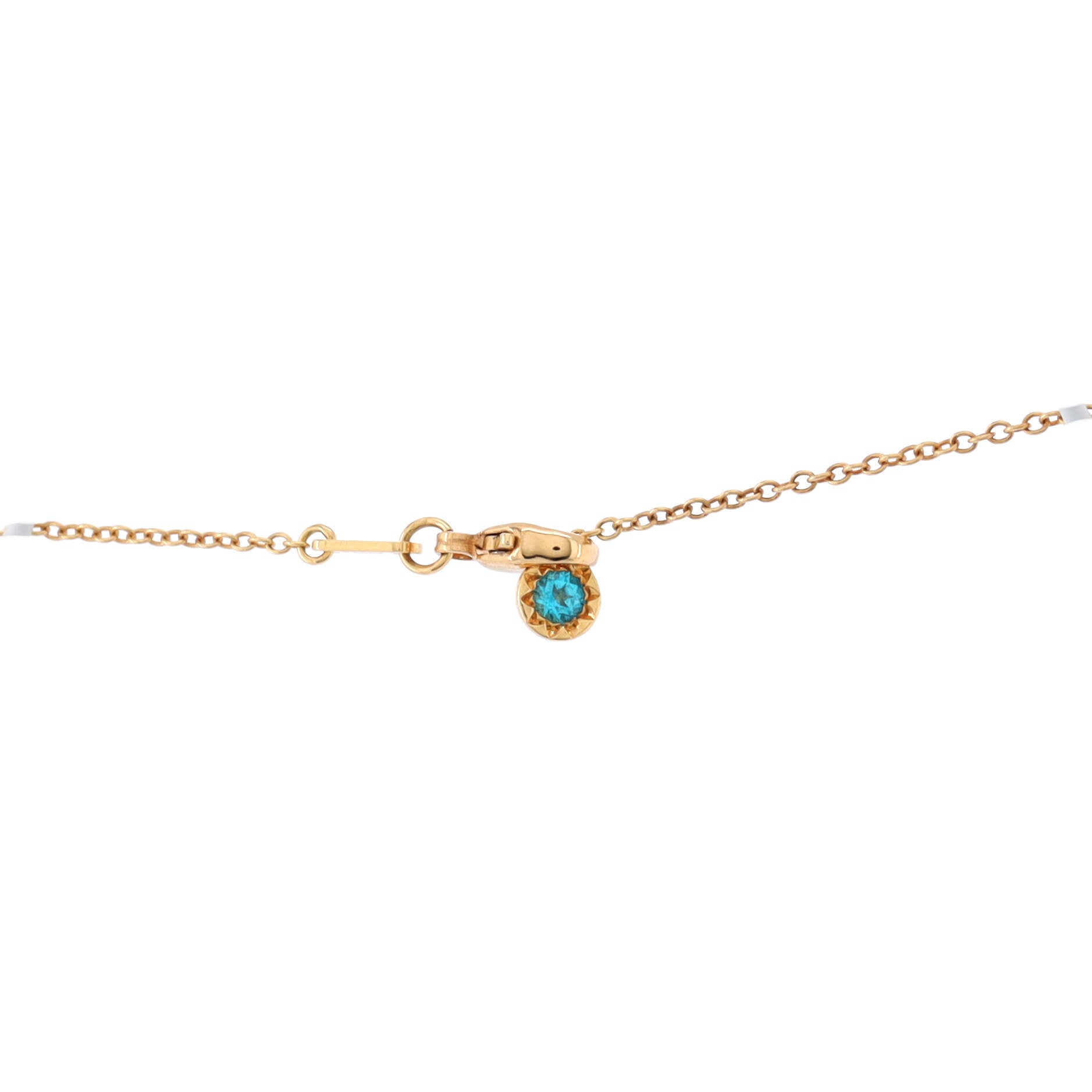 GG Running Double Station Pendant Necklace 18K Yellow Gold