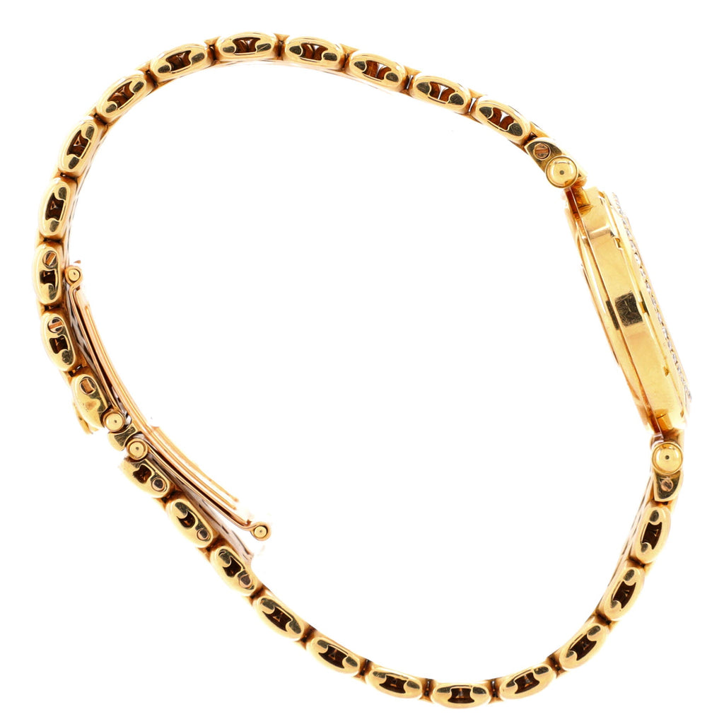 Classique Quartz Watch Yellow Gold with Diamond Bezel 24