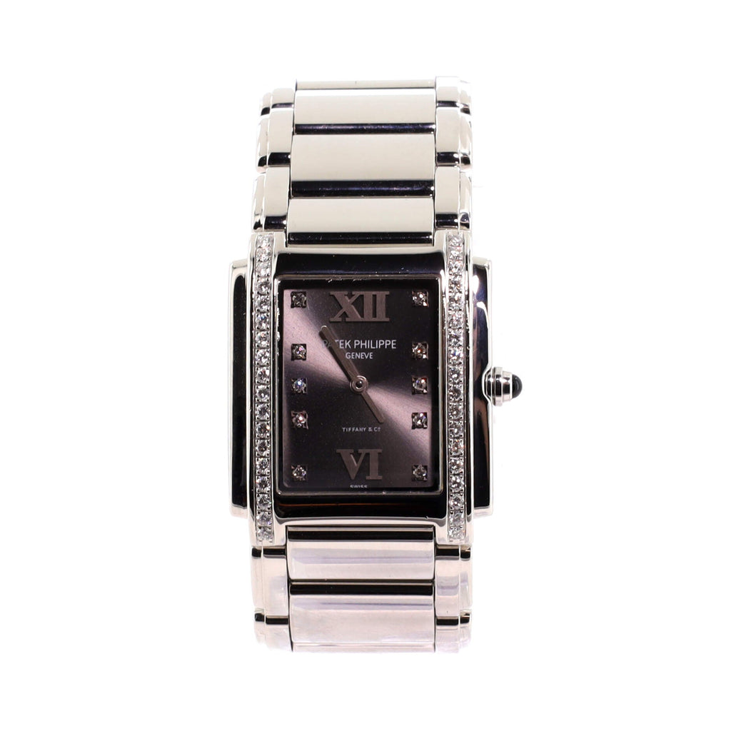 Twenty-4 Quartz Watch Stainless Steel with Diamond Bezel and Markers 25