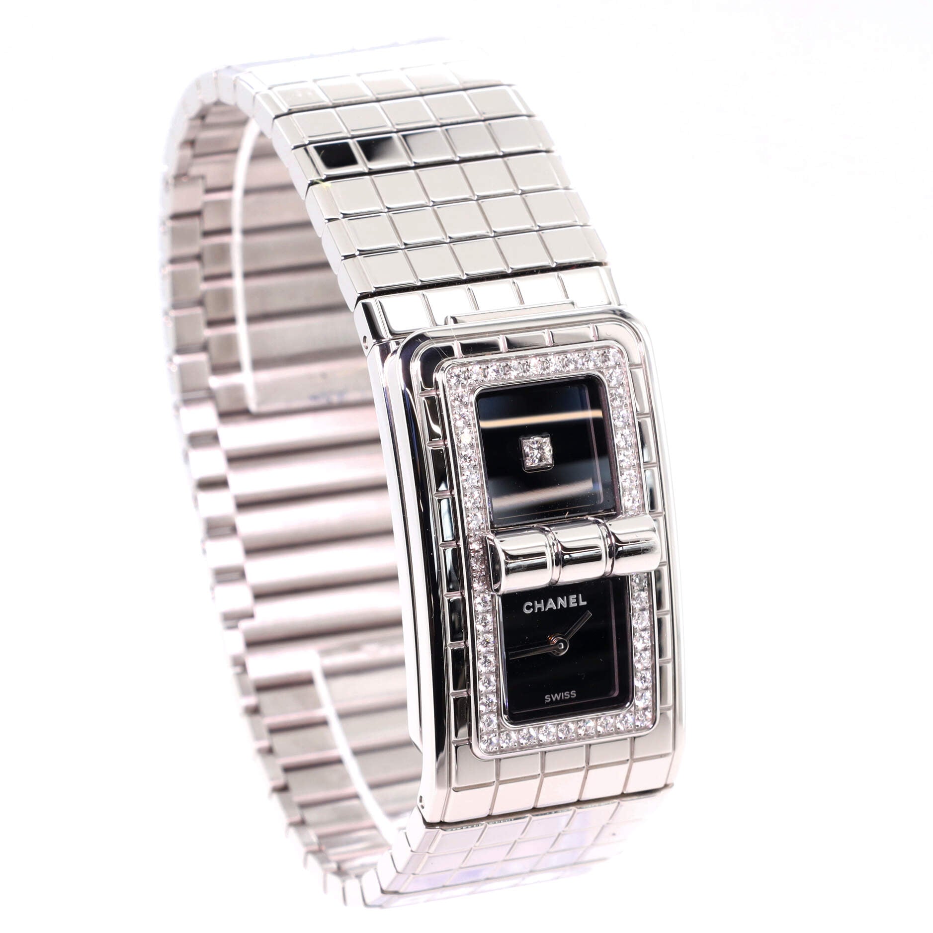 Code Coco Quartz Watch Stainless Steel with Diamond Bezel 21