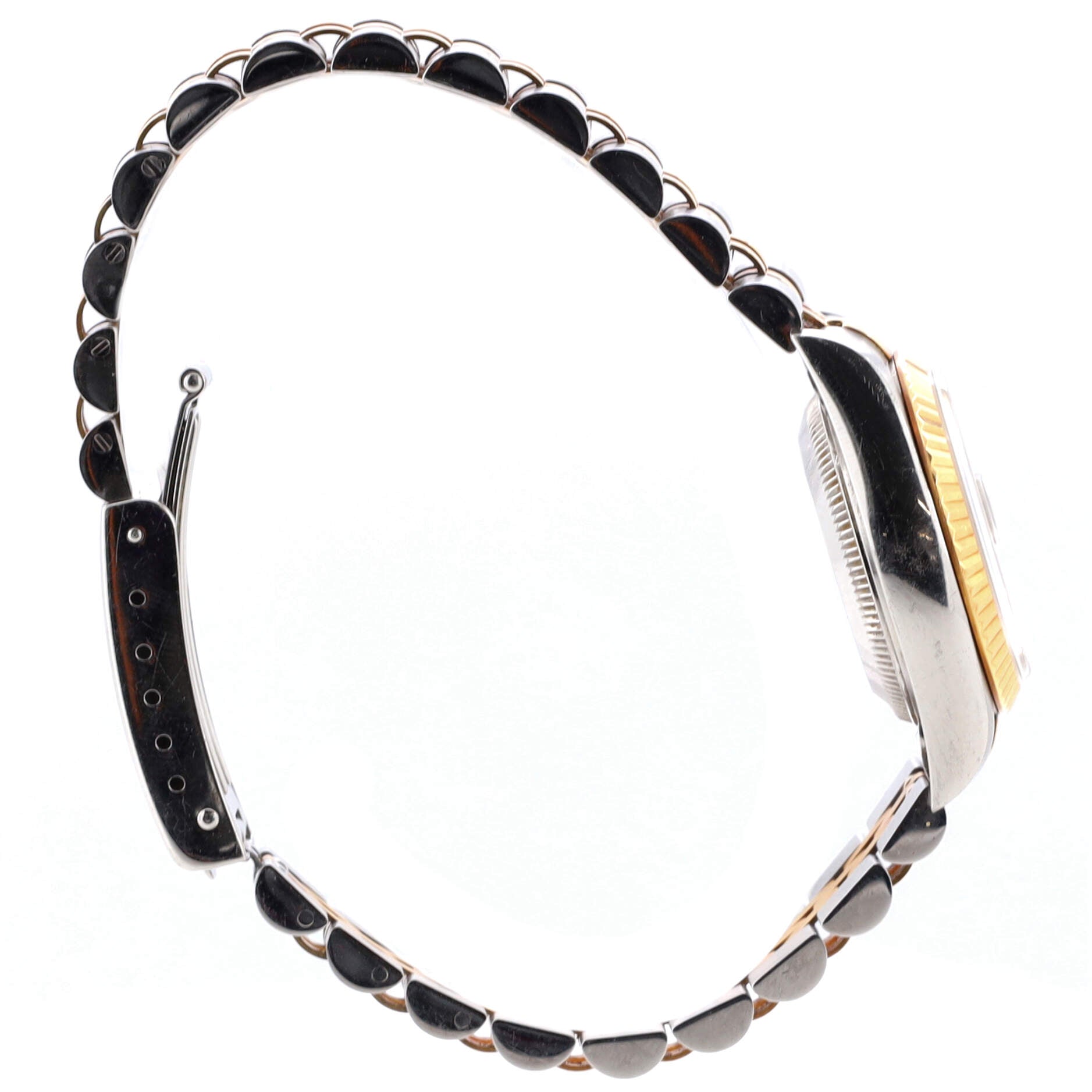 Oyster Perpetual Datejust Automatic Watch Stainless Steel and Yellow Gold with Diamond Markers 26