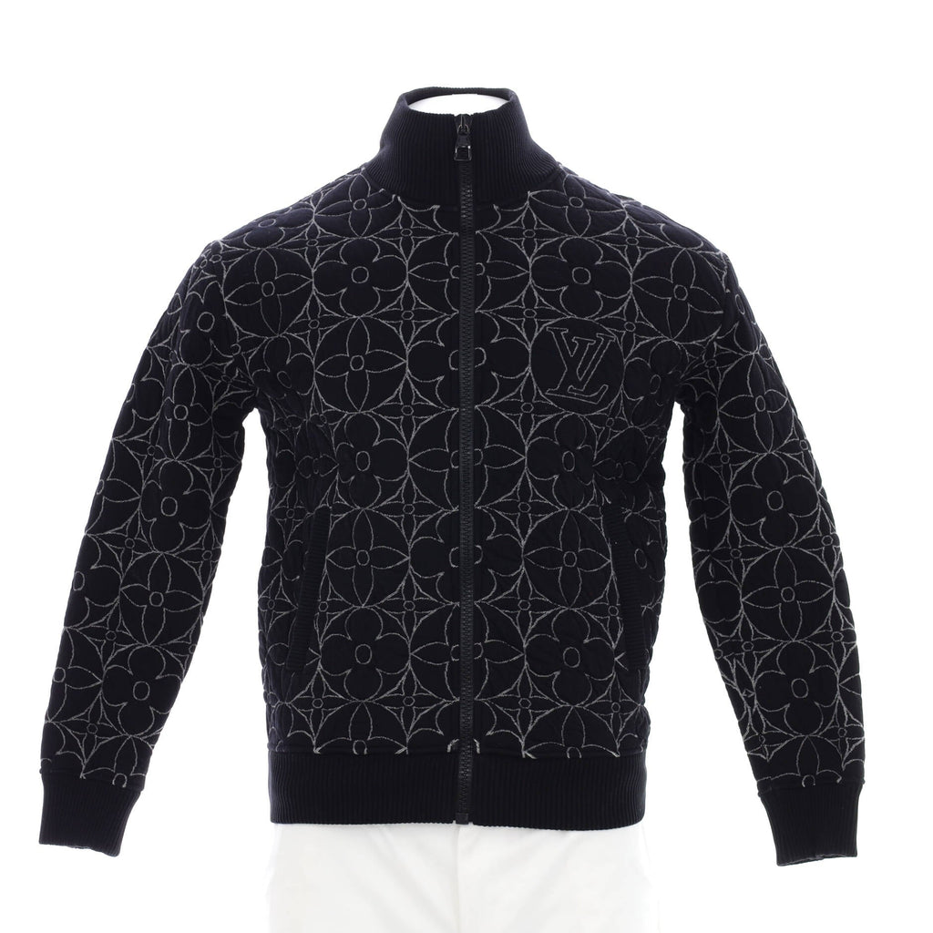 Men's Zip-Through Blouson Monogram Cotton Blend