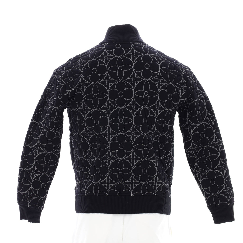 Men's Zip-Through Blouson Monogram Cotton Blend