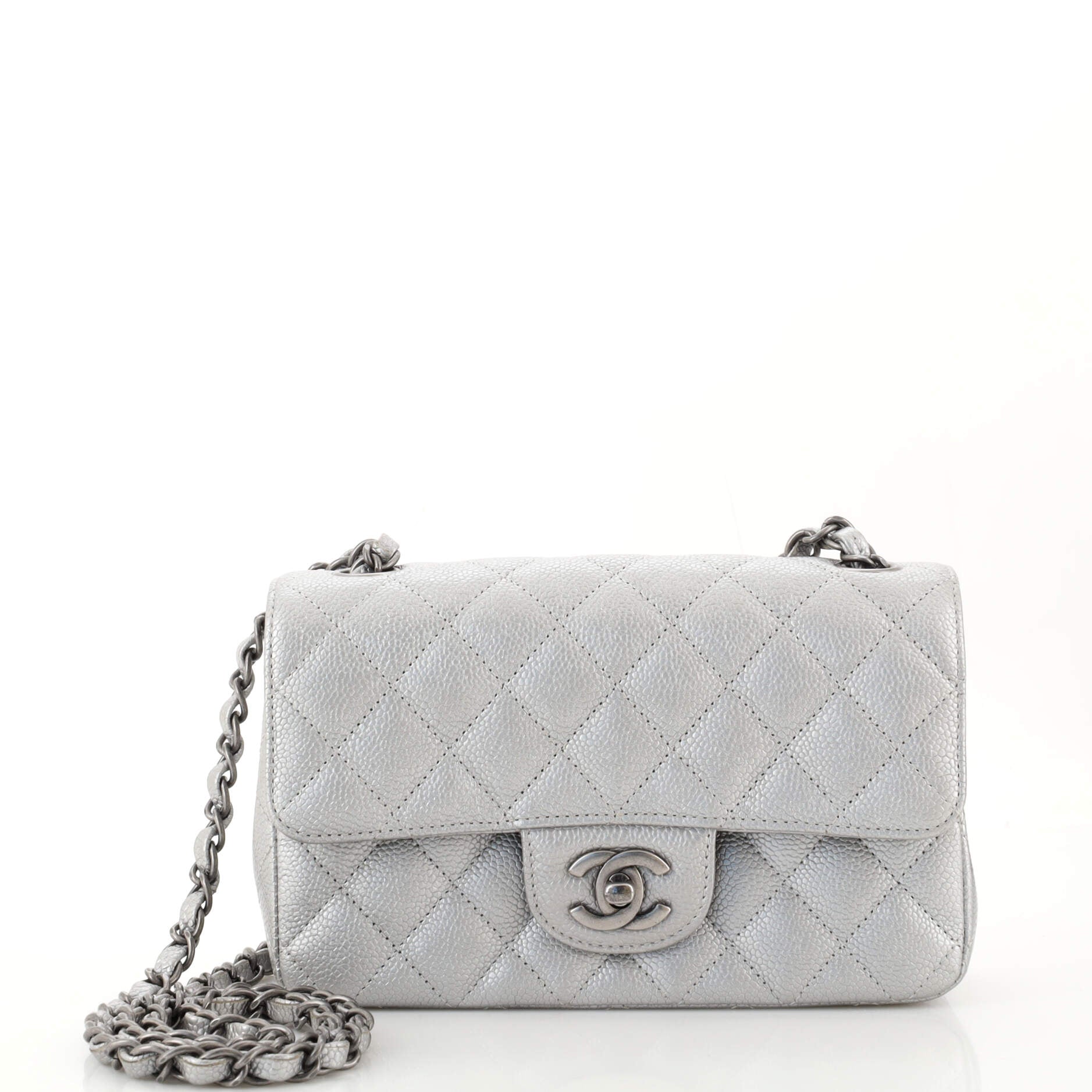 Classic Single Flap Bag Quilted Caviar Mini