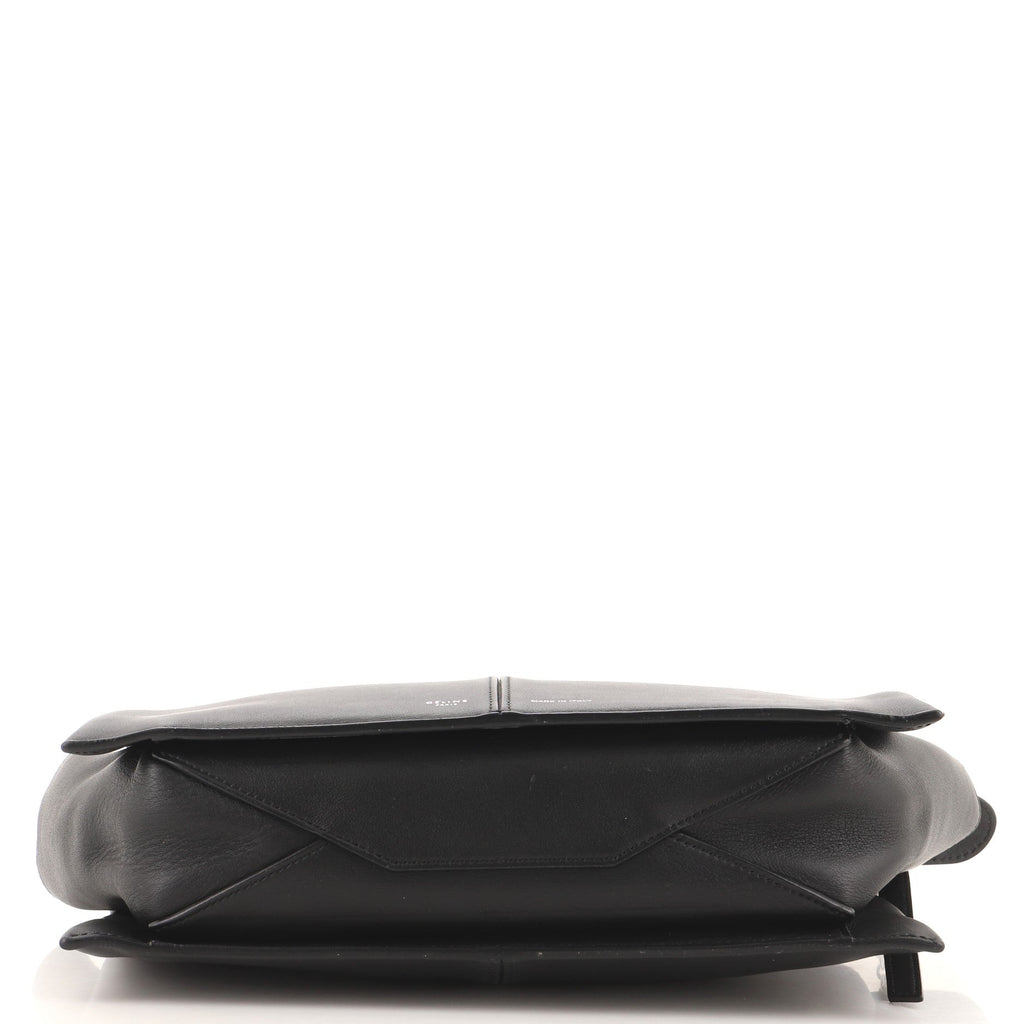 Tri-Fold Clutch on Chain Smooth Leather