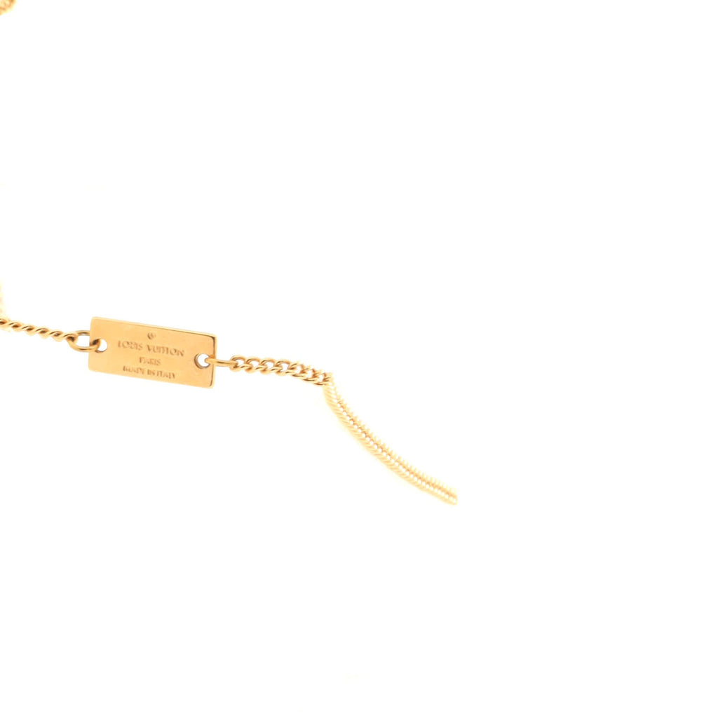 Ring Necklace Monogram Metal