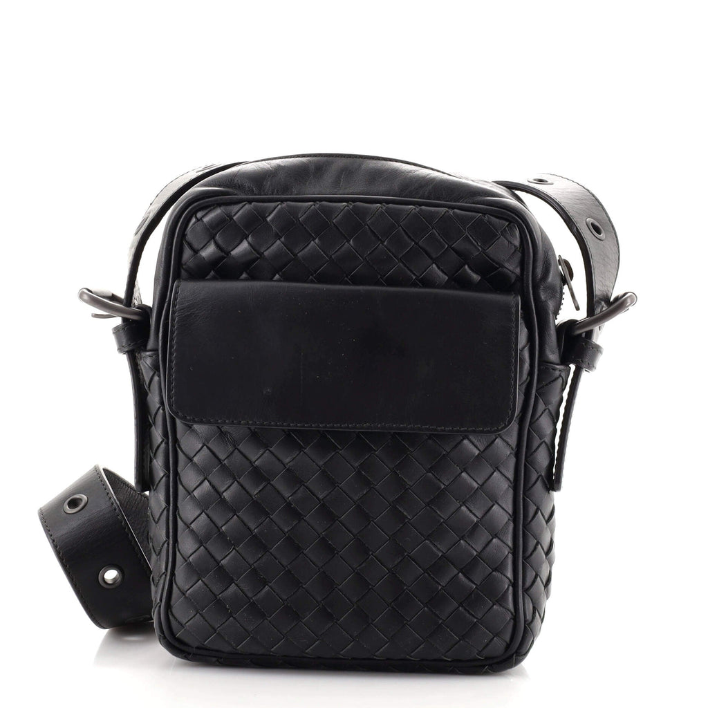 Front Pocket Messenger Bag Intrecciato Nappa Mini