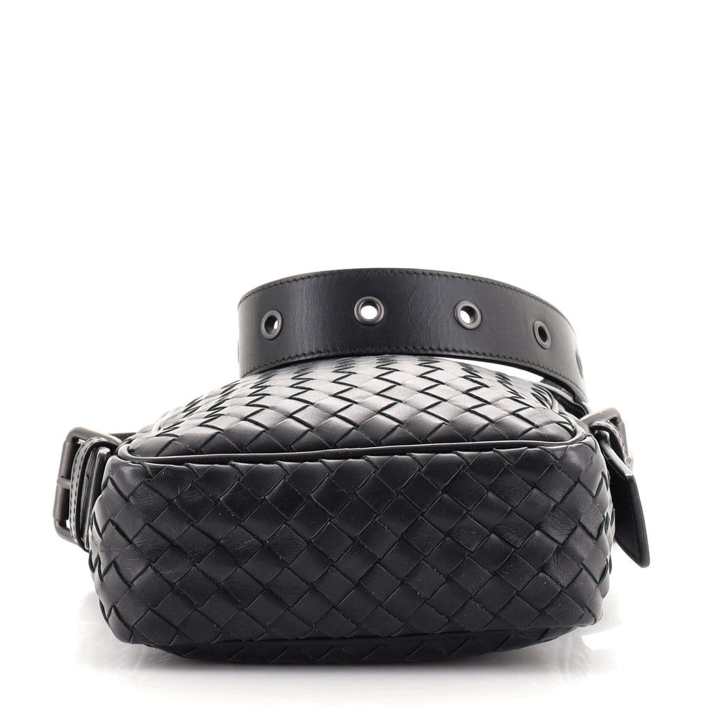 Front Pocket Messenger Bag Intrecciato Nappa Mini