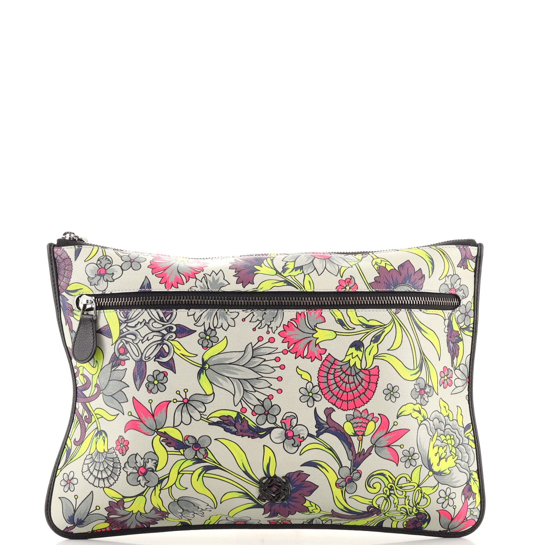 Front Pocket Clutch Printed Leather