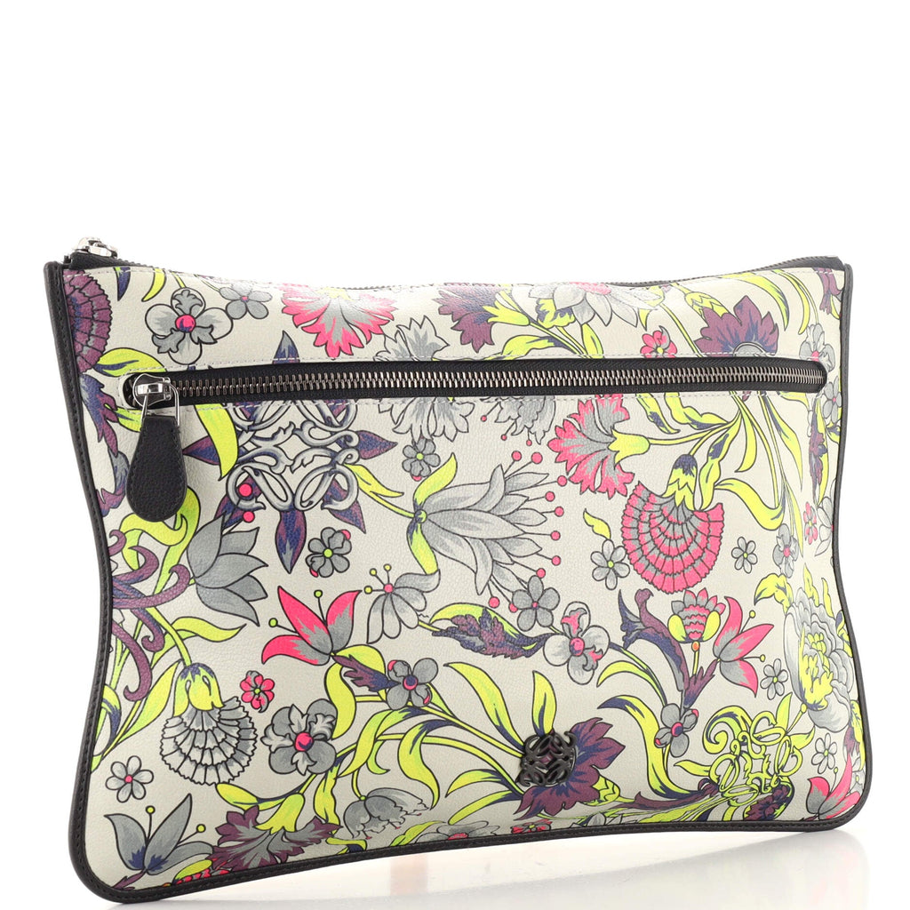 Front Pocket Clutch Printed Leather