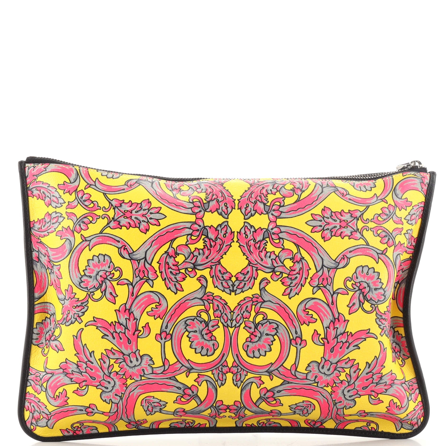 Front Pocket Clutch Printed Leather