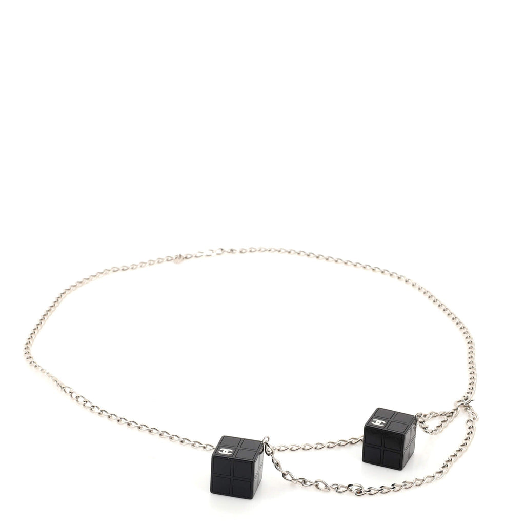 CC Block Chain Belt Metal and Resin 5
