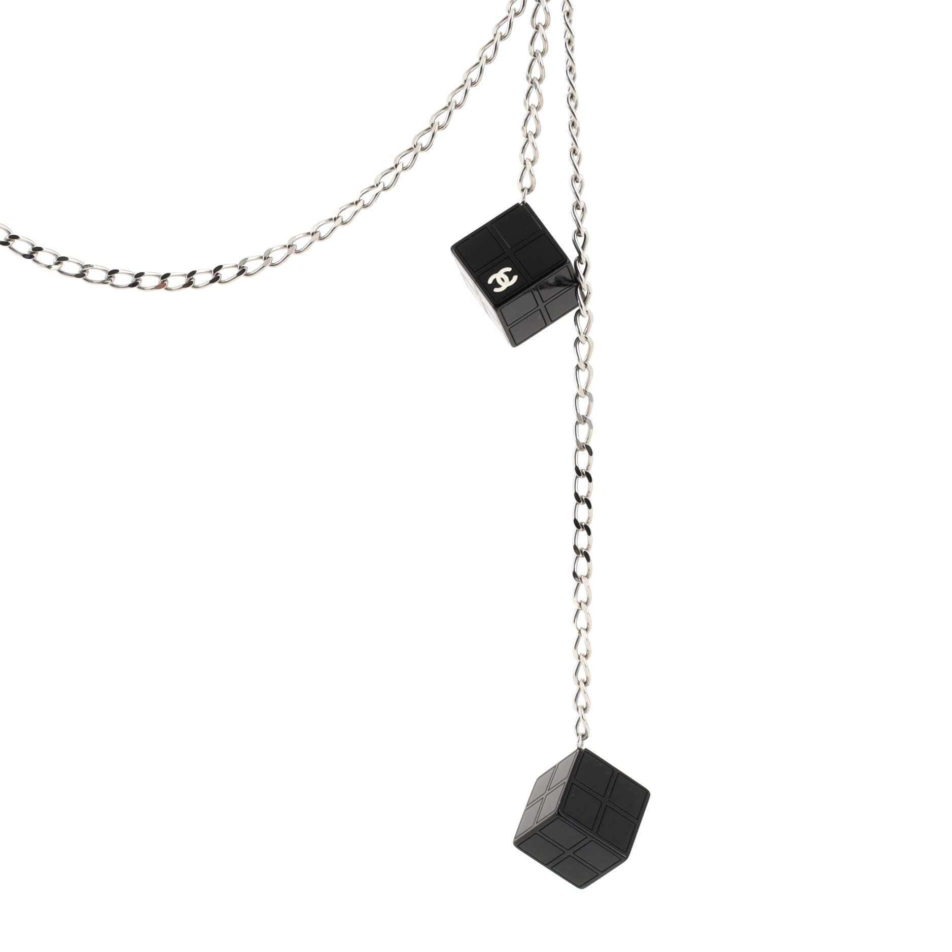 CC Block Chain Belt Metal and Resin 5