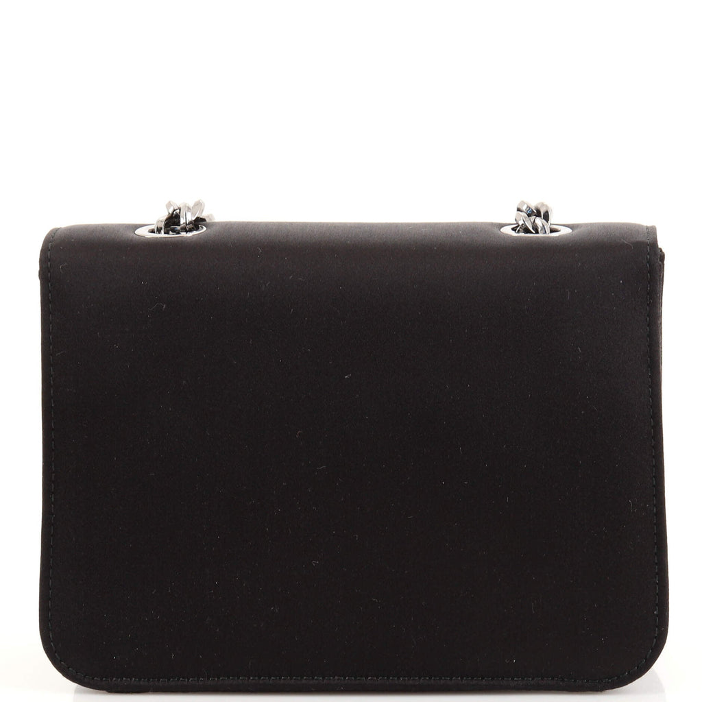 Joanne Cocktail Shoudler Bag Satin with Crystals Mini