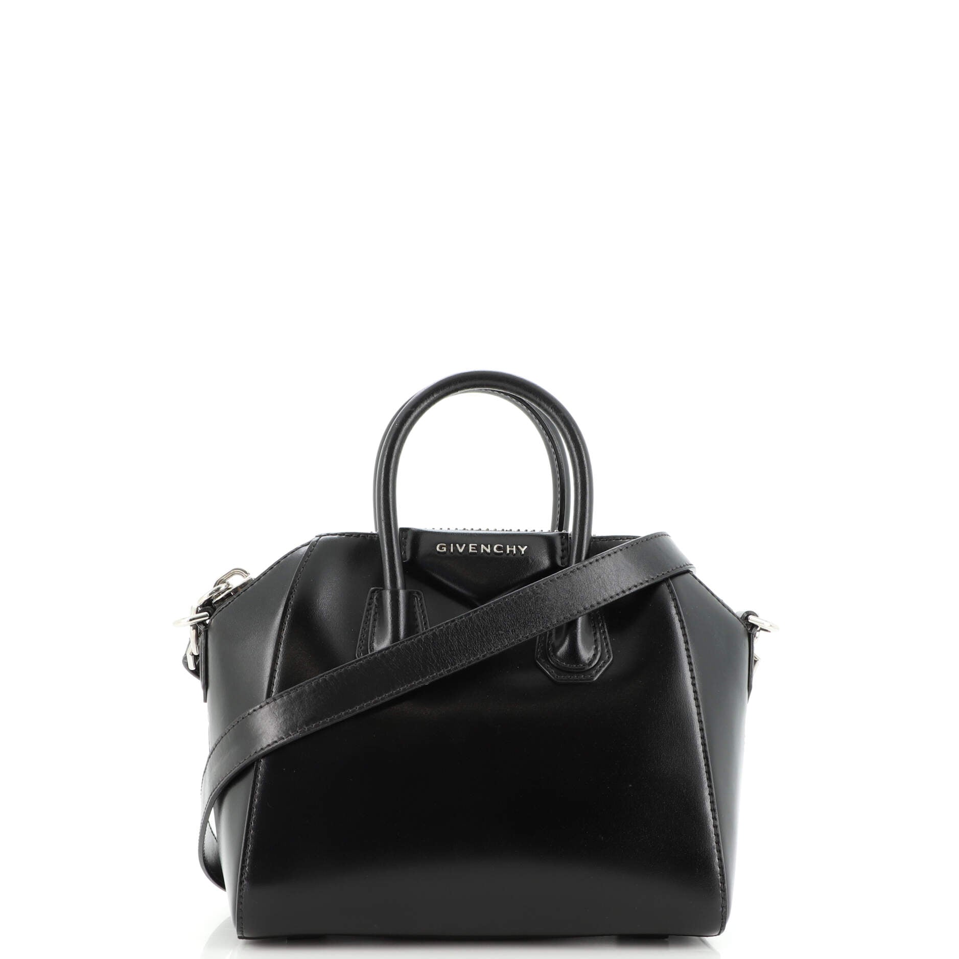 Antigona Bag Glazed Leather Mini