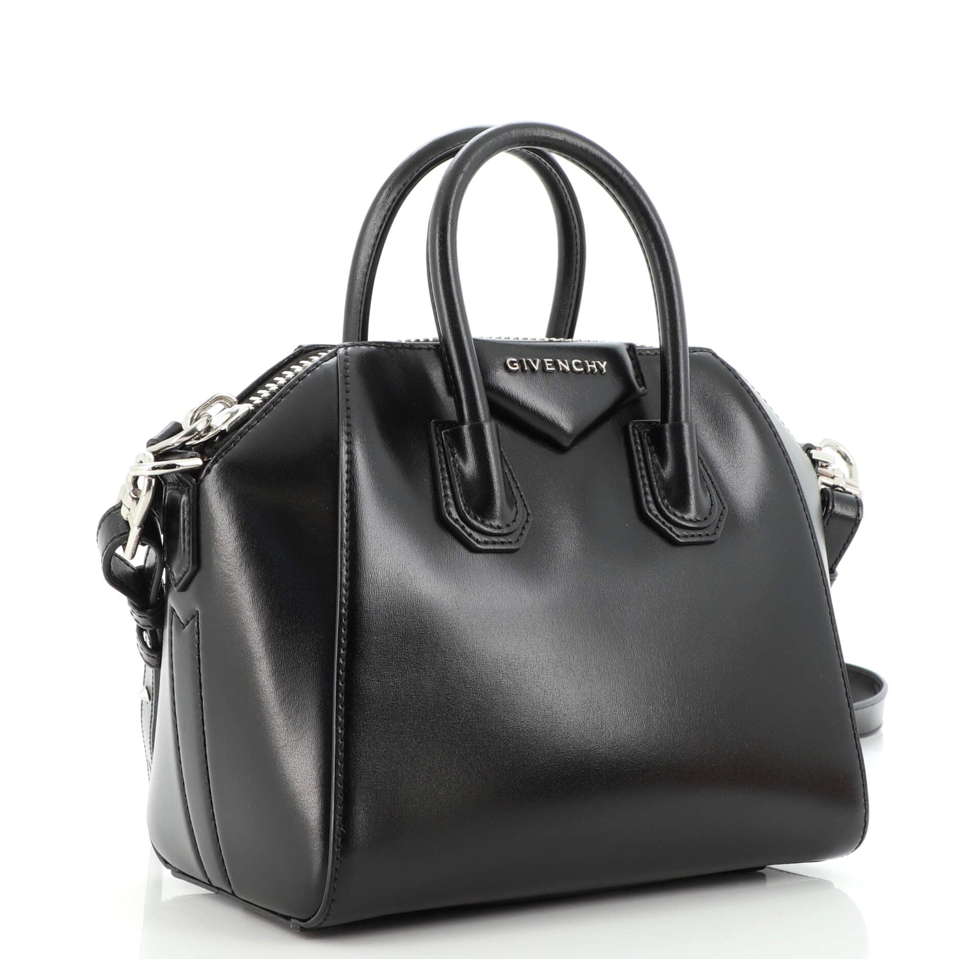 Antigona Bag Glazed Leather Mini