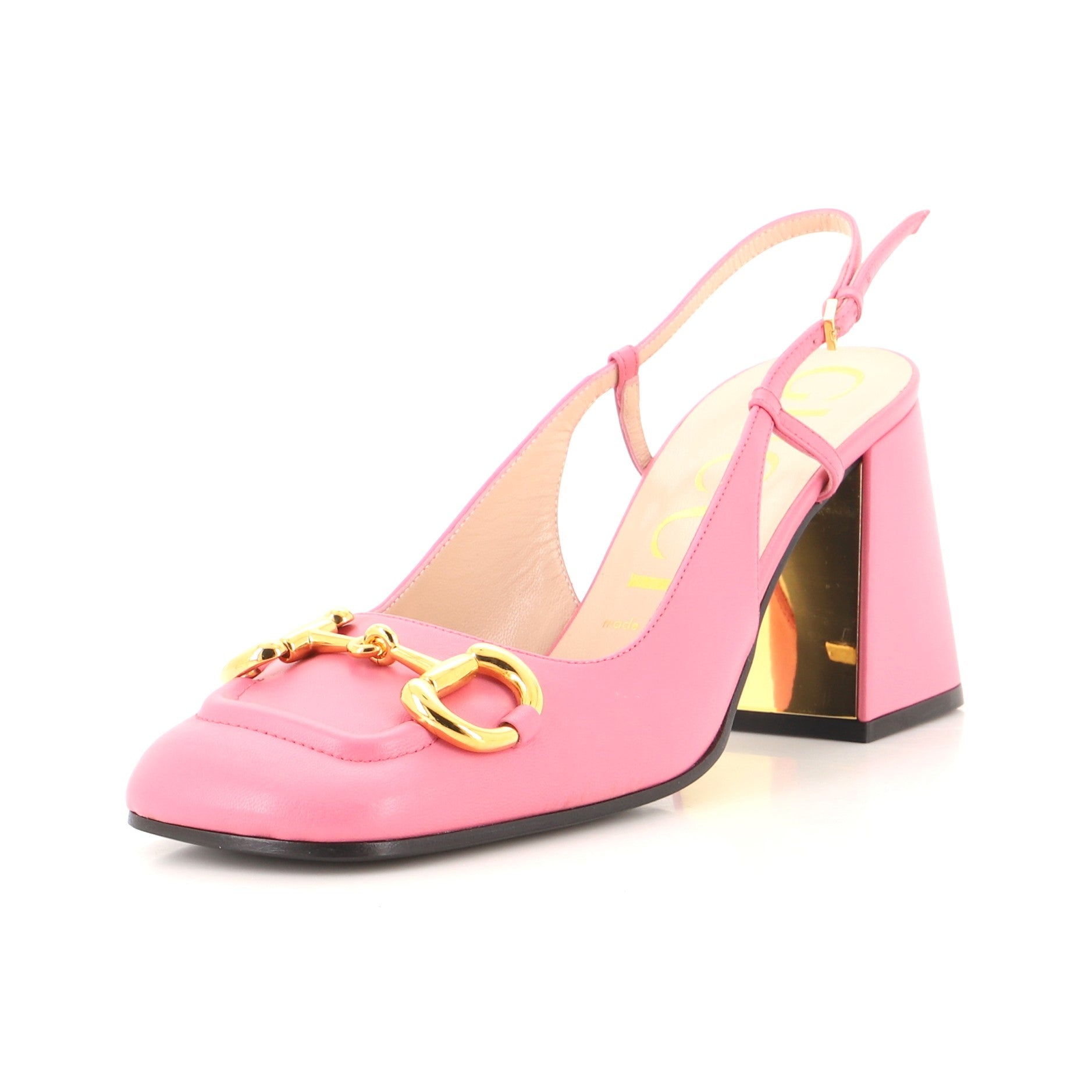Women's Horsebit Slingback Pumps Leather