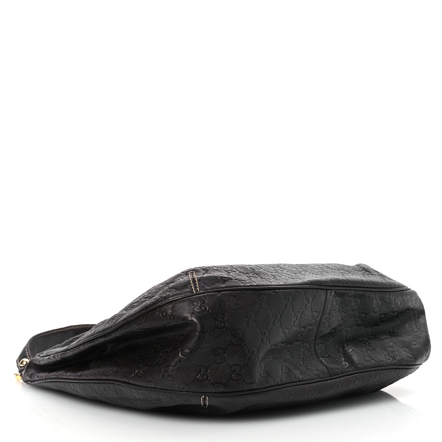 Guccissima Large New Ladies Web Hobo Black