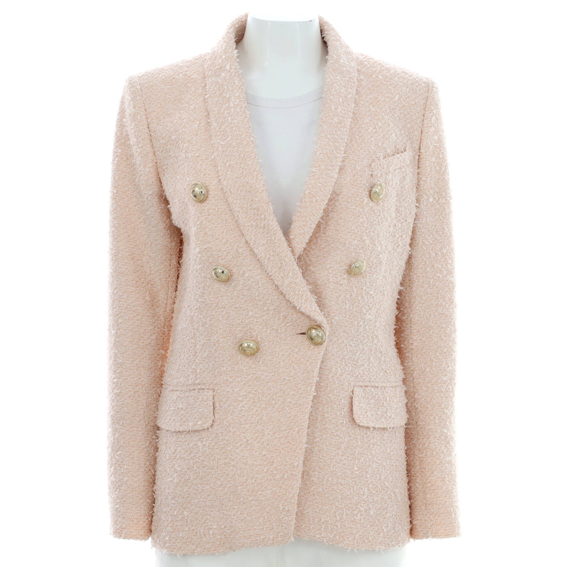 Women's Double Breasted Blazer Tweed