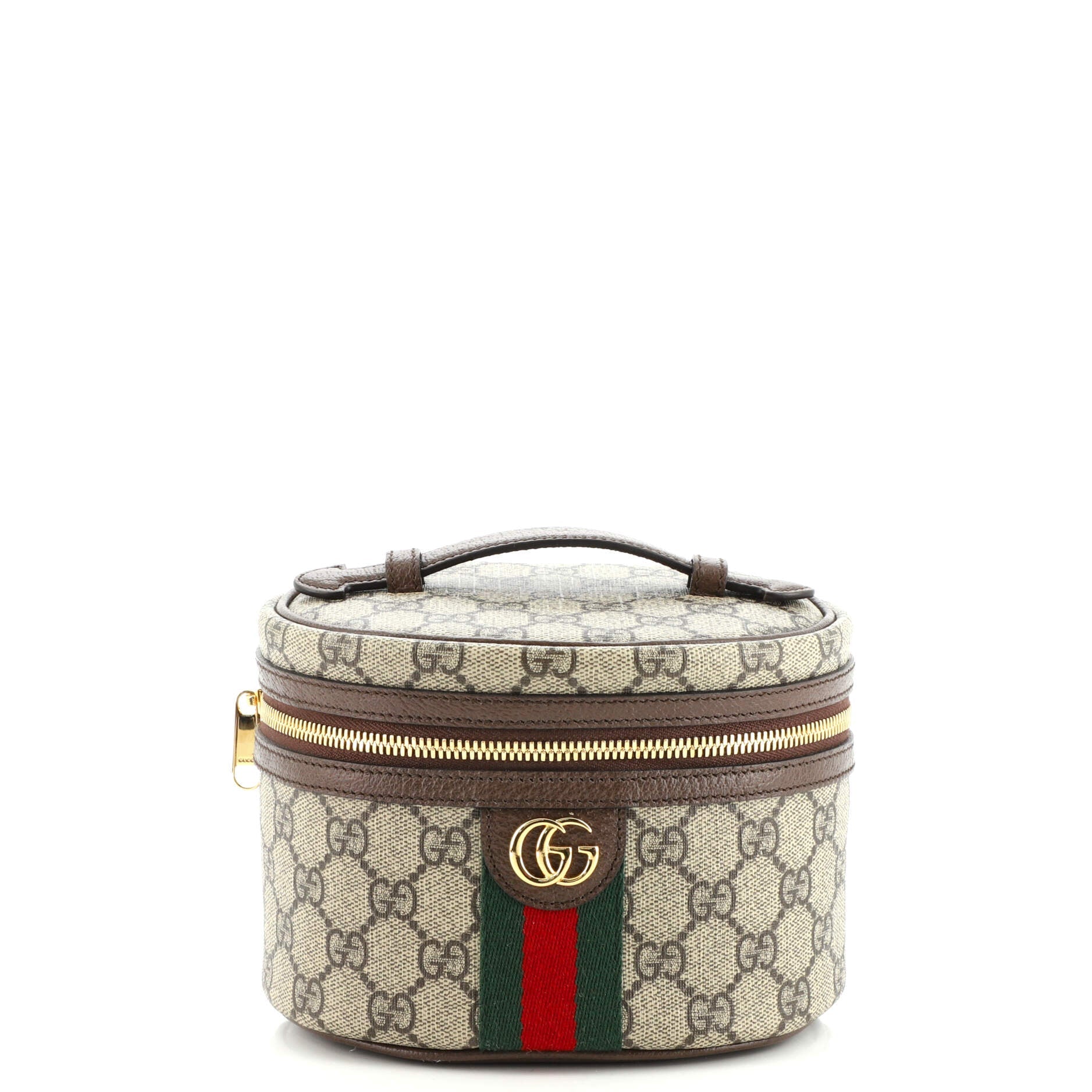 Ophidia Top Handle Cosmetic Case GG Coated Canvas Mini