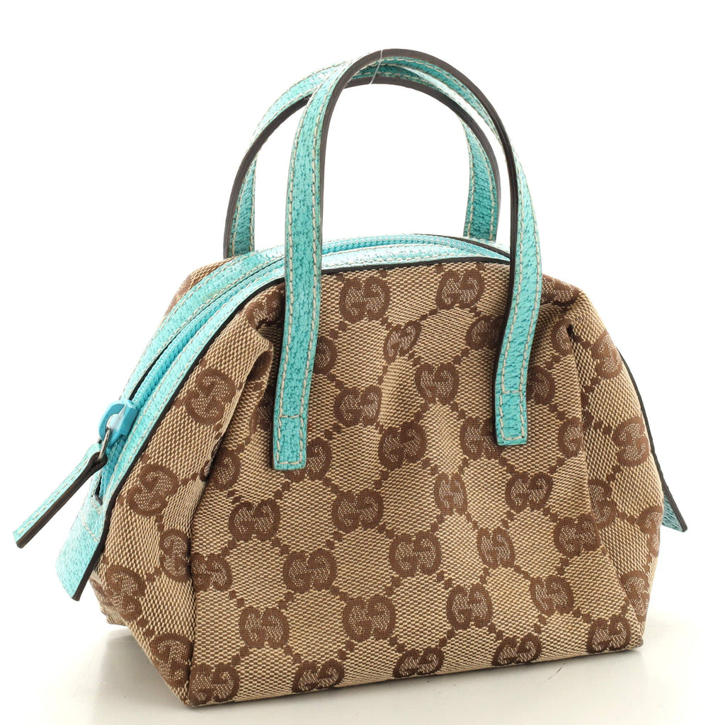 Zip Around Bowling Bag GG Canvas Mini