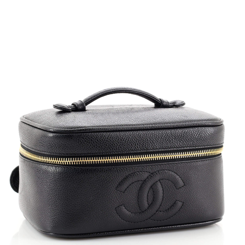 Vintage Timeless Cosmetic Case Caviar Medium