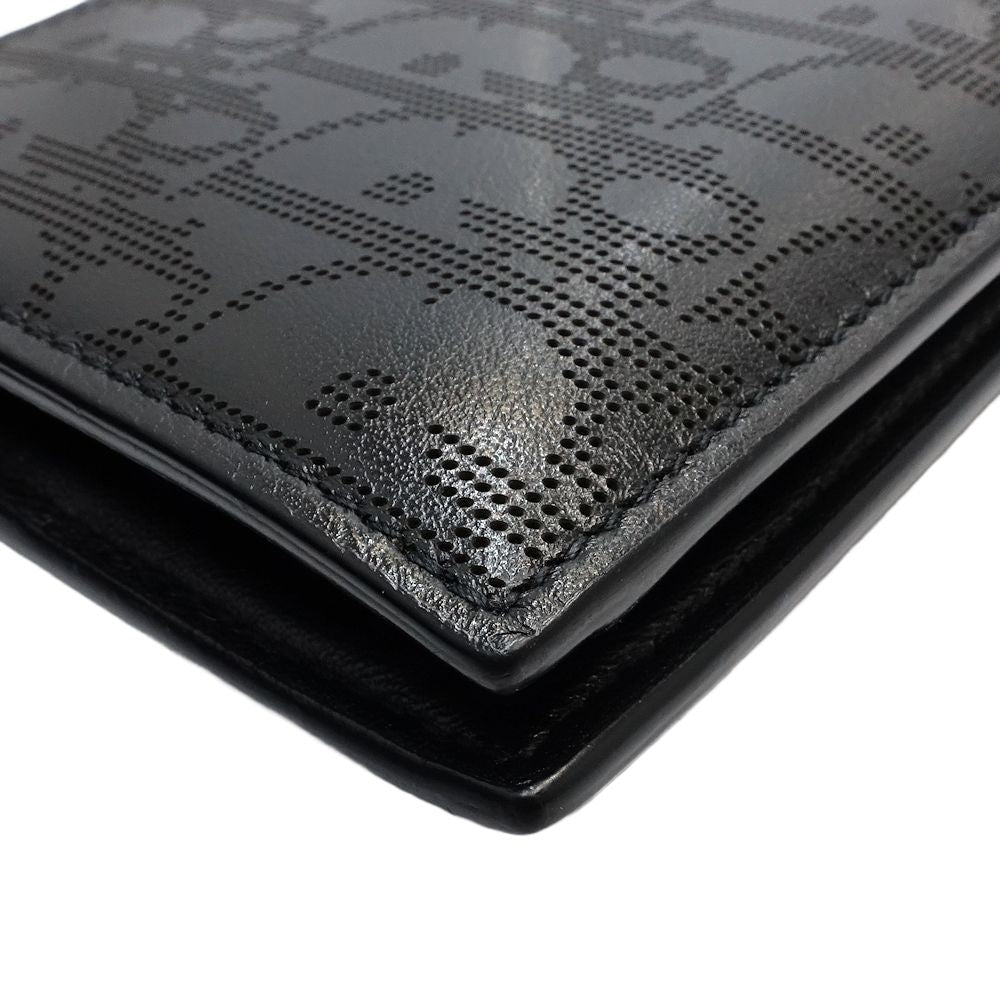 Dior Leather Bifold Wallet Oblique Galaxy