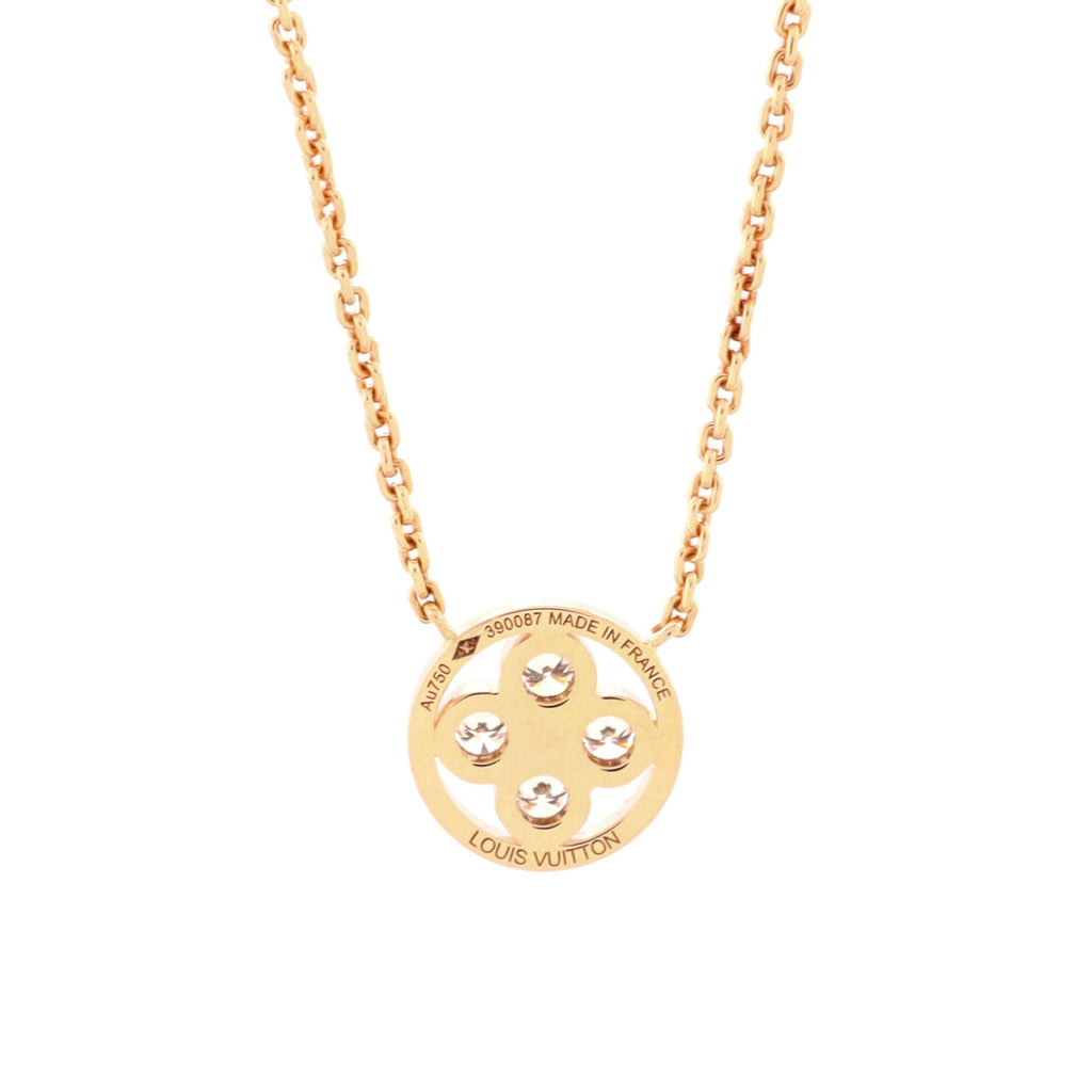 Blossom BB Pendant Necklace 18K Rose Gold with Diamonds