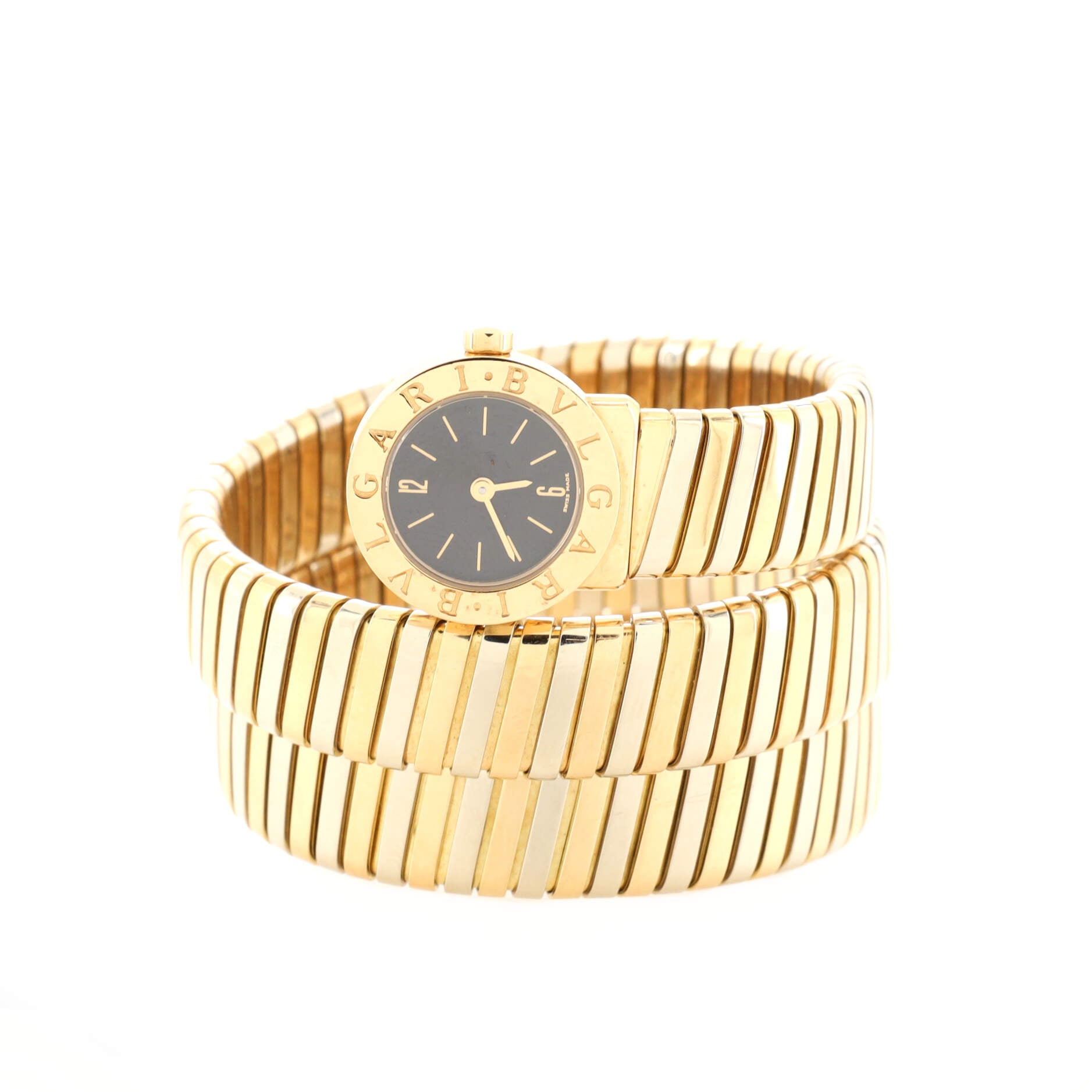 Tubogas Double Spiral Quartz Watch Yellow Gold 19
