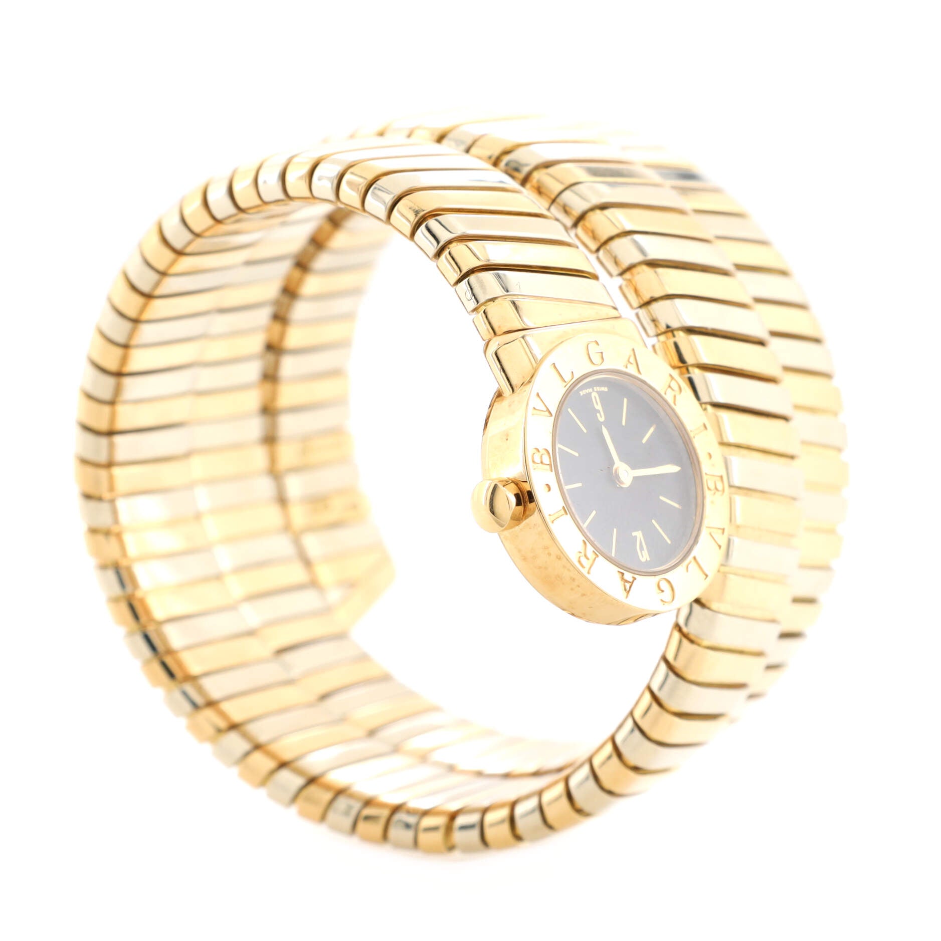 Tubogas Double Spiral Quartz Watch Yellow Gold 19