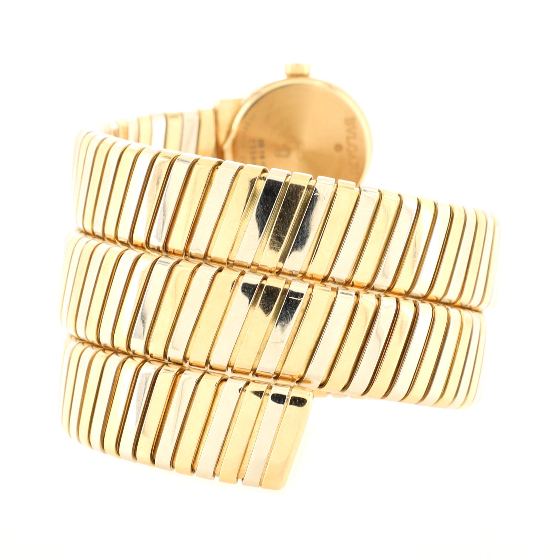 Tubogas Double Spiral Quartz Watch Yellow Gold 19