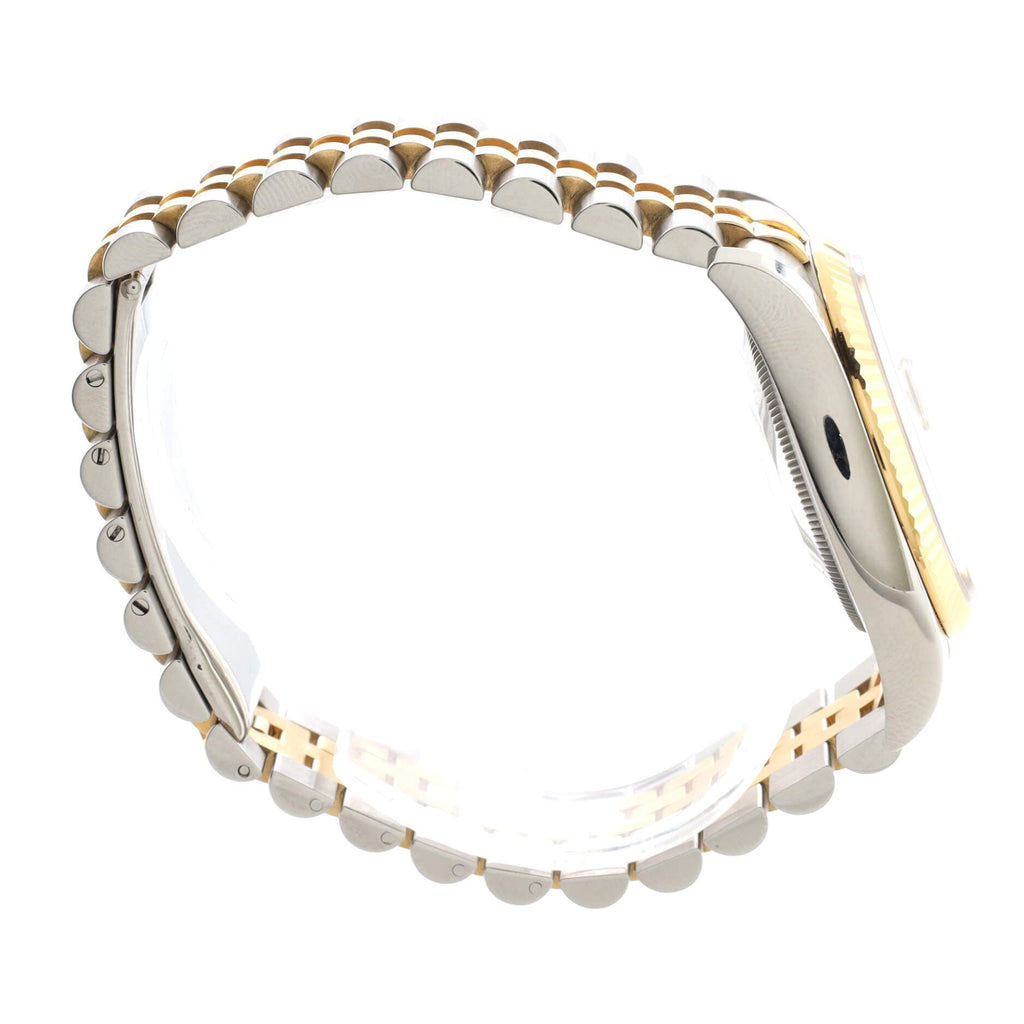 Oyster Perpetual Datejust Automatic Watch Stainless Steel and Yellow Gold with Flower Dial 36
