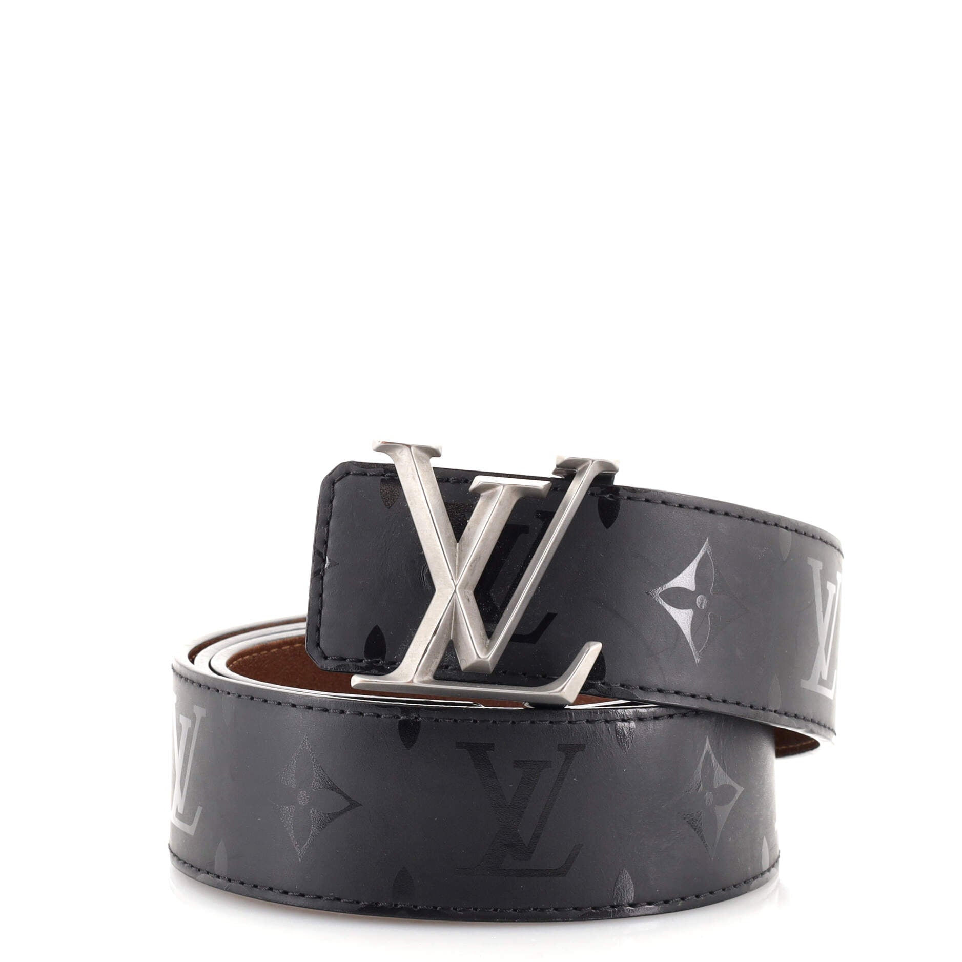 LV Initiales Reversible Belt Monogram Eclipse Canvas Wide 90