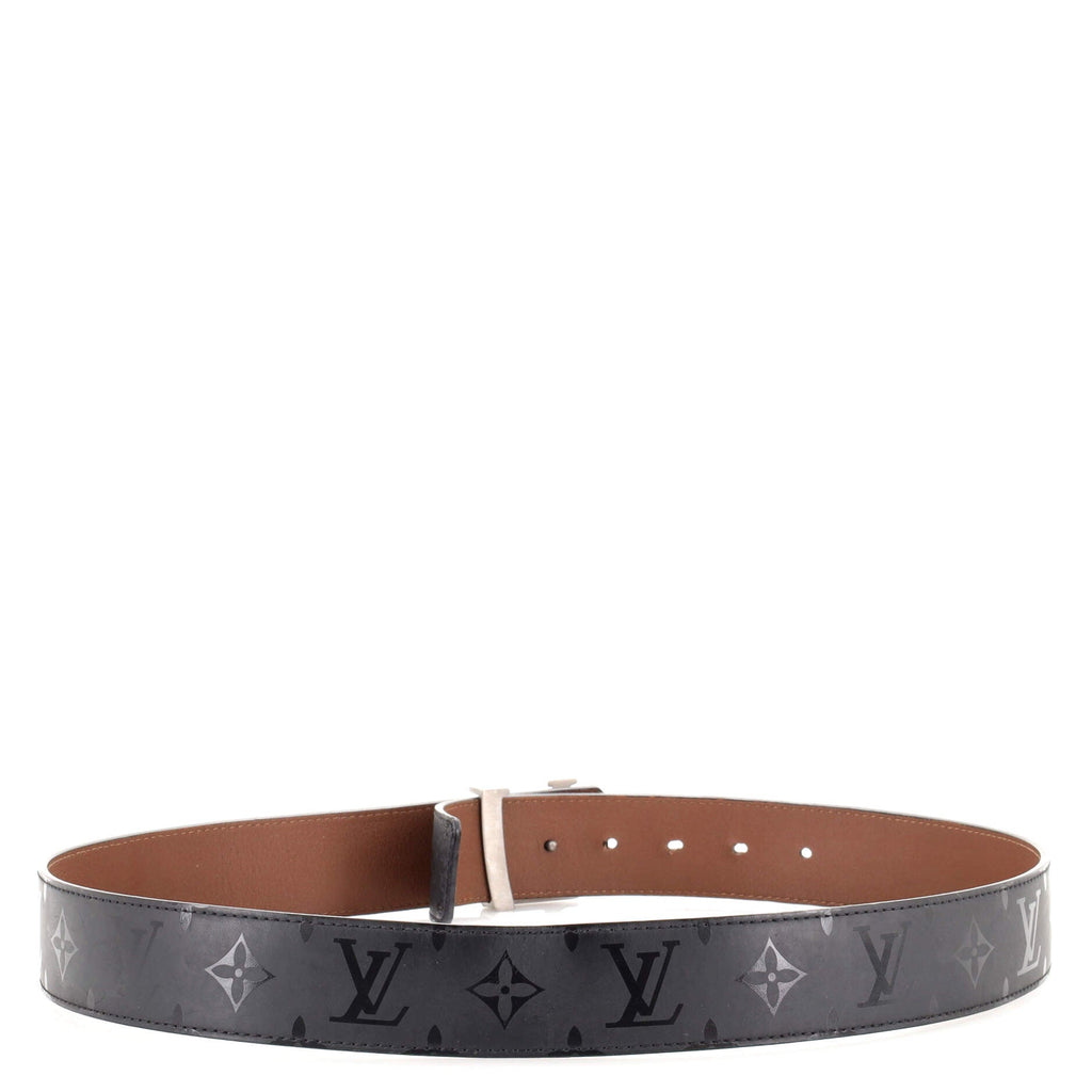 LV Initiales Reversible Belt Monogram Eclipse Canvas Wide 90